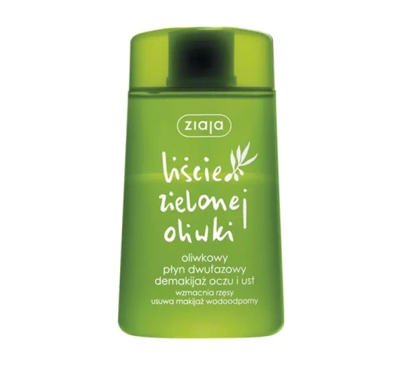 Ziaja Liście Zielonej Oliwki oliwkowy płyn dwufazowy do demakijażu oczu i ust 120ml