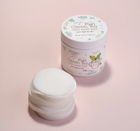 Kliknij na zdjęcie, aby je powiększyć Esfolio Green Tea Gesichtstoner-Pads mit Grüntee-Extrakt 60 Stück
