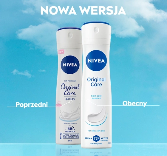 NIVEA ORIGINAL CARE ANTITRANSPIRANT SPRAY FÜR FRAUEN 150ML