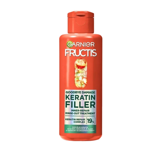 Kliknij na zdjęcie, aby je powiększyć GARNIER FRUCTIS GOODBYE DAMAGE KERATIN FILLER REKONSTRUIERENDE HAARKUR 200ML