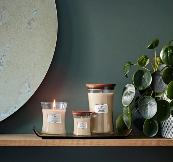 Kliknij na zdjęcie, aby je powiększyć Woodwick Medium Jar Candle Duftkerze Vanilla Bean 275 g