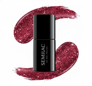 Semilac Winter Wonderland UV-Hybridlack 955 Holly Berry Red 7 ml