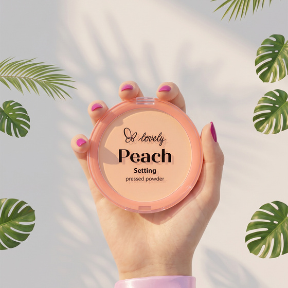 Kliknij na zdjęcie, aby je powiększyć Lovely Peach – halbtransparentes, gepresstes Gesichtspuder, 7,5 g
