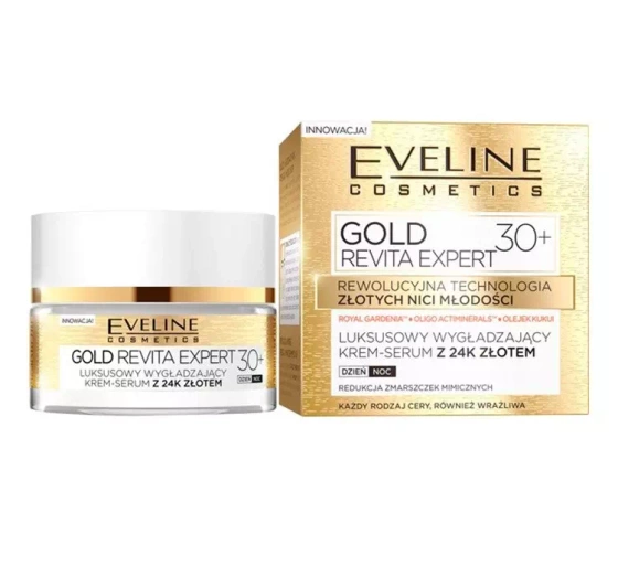 EVELINE GOLD REVITA GLÄTTENDE CREME SERUM 30+ 50 ML