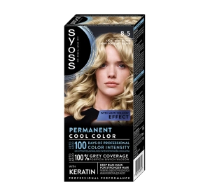 SYOSS PERMANENTE COLORATION HAARFARBE 8_5 HELLES ASCHBLOND
