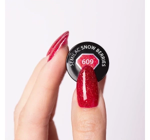 Semilac Winter Collection UV-Hybridlack 609 Snow Berries 7 ml