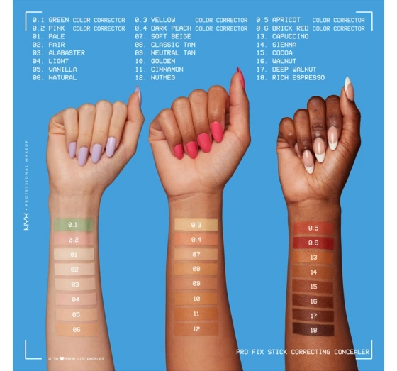 NYX Professional Makeup Pro Fix Stick Concealer-Stick für das Gesicht 0.4 Dark Peach 1,6 g