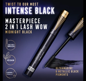 MAX FACTOR MASTERPIECE LASH WOW WIMPERNTUSCHE 2IN1 MIDNIGHT BLACK 7ML