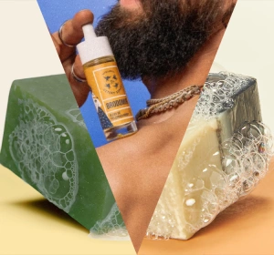 Mydlarnia Cztery Szpaki Geschenkset Naturkosmetik für Männer Mężny Bartöl Brodomir 30 ml + Körperseife Wyrwidąb, 110 g + Seife Waligóra 110 g