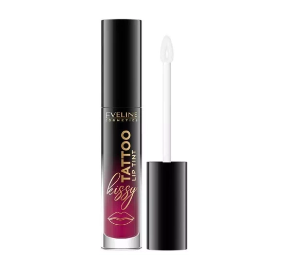 Kliknij na zdjęcie, aby je powiększyć EVELINE KISSY TATTOO FLÜSSIGER LIPPENSTIFT 01 PRETTY PURPLE 4,5ML