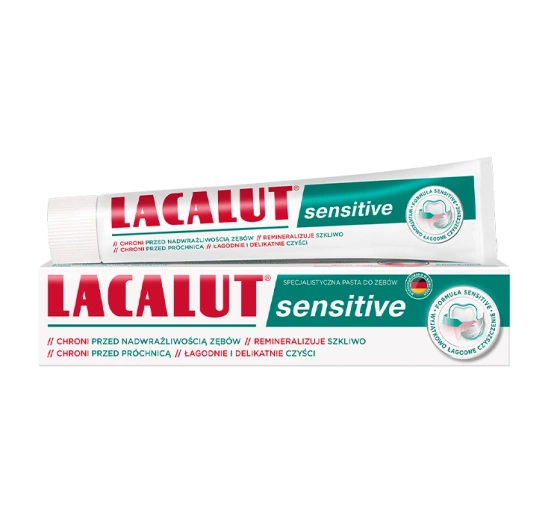Kliknij na zdjęcie, aby je powiększyć LACALUT SENSITIVE ZAHNPASTA 75ML
