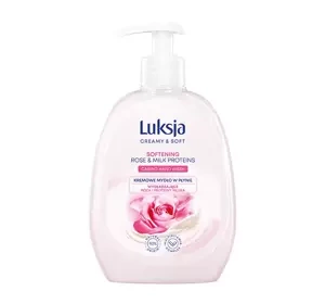 LUKSJA CREAMY & SOFT FLÜSSIGSEIFE ROSE MILK PROTEINS 500ML