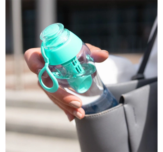Kliknij na zdjęcie, aby je powiększyć Dafi Soft Wasserflasche mit Aktivkohlefilter 0,5 l Minze