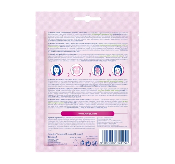 Kliknij na zdjęcie, aby je powiększyć NIVEA NATURAL RADIANCE AUFHELLENDE TUCHMASKE