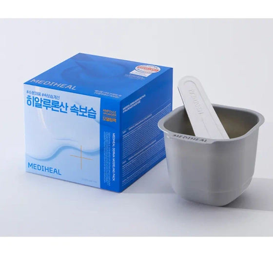 Kliknij na zdjęcie, aby je powiększyć Mediheal Derma Modeling Pack Hyaluronate Moisture Gesichtspflege-Set Algenmaske 28 g + Serum 2 ml