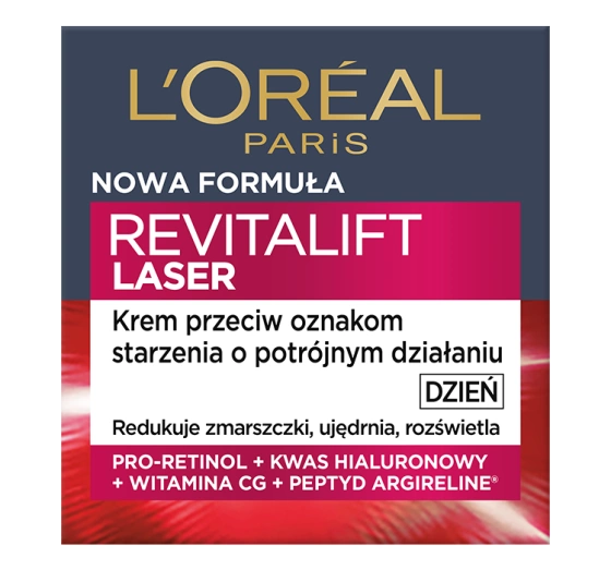 Kliknij na zdjęcie, aby je powiększyć LOREAL REVITALIFT LASER X3 ANTI AGE TAGESCREME 50ML
