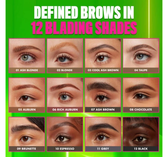 Kliknij na zdjęcie, aby je powiększyć NYX Professional Makeup Blade & Shade Automatischer Augenbrauenstift 08 Chocolate 0,06 g