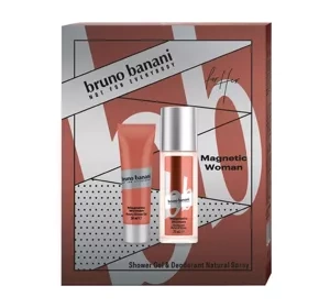 BRUNO BANANI MAGNETIC WOMAN DEODORANT SPRAY 75ML + SG 50ML