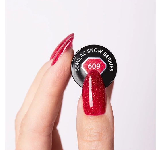 Semilac Winter Collection UV-Hybridlack 609 Snow Berries 7 ml