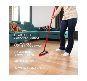 Vileda Pet Pro Always Clean Bürste zum Fegen von Tierhaaren und Haaren ohne Stiel 1 Stück