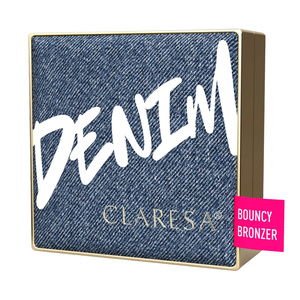 Claresa Denim Bronzer Bouncy mit elastischer Formel im Kompaktpuder, 02 Medium, 10 g