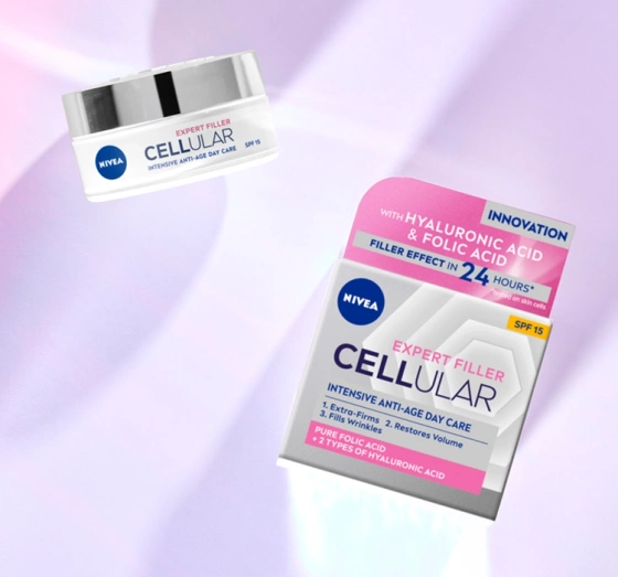 Kliknij na zdjęcie, aby je powiększyć NIVEA CELLULAR EXPERT FILLER KOSMETIKSET ZUR PFLEGE SERUM 30ML + CREME 50ML