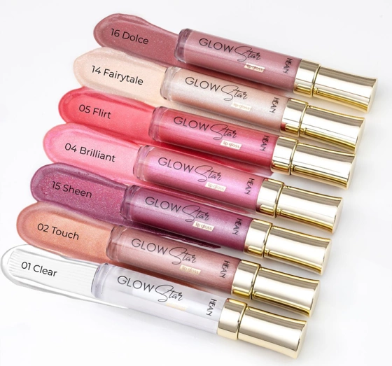 Kliknij na zdjęcie, aby je powiększyć Hean Glow Star Lip Gloss 15 Sheen 7,5 ml