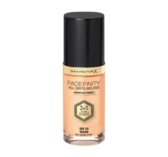 Kliknij na zdjęcie, aby je powiększyć MAX FACTOR FACEFINITY ALL DAY FLAWLESS 3IN1 VEGANE GRUNDIERUNG W44 WARM IVORY 30ML