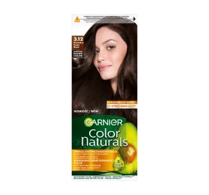 GARNIER COLOR NATURALS PERMANENTE HAARFARBE 3.12 FROSTIGES BRAUN