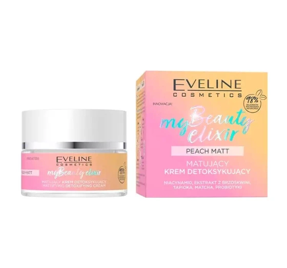 EVELINE MY BEAUTY ELIXIR MATTIERENDE DETOX-CREME FÜR ÖLIGE GEMISCHTE UND EMPFINDLICHE HAUT 50ML	