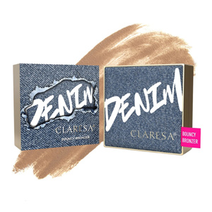 Claresa Denim Bronzer Bouncy mit elastischer Formel im Kompaktpuder, 01 Light, 10 g