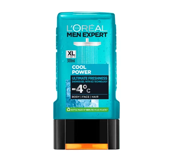 Kliknij na zdjęcie, aby je powiększyć LOREAL MEN EXPERT COOL POWER 3IN1 DUSCHGEL 300ML