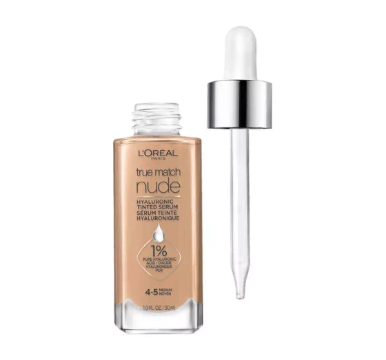 Kliknij na zdjęcie, aby je powiększyć LOREAL TRUE MATCH NUDE FARBSERUM 4-5 MEDIUM 30ML