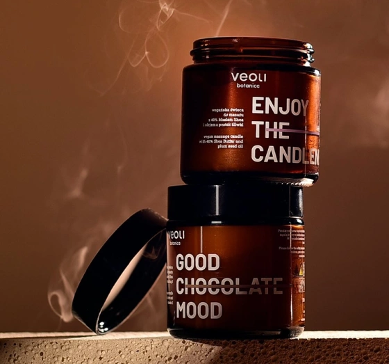 VEOLI BOTANICA VEGANE MASSAGE KERZE GOOD CHOCOLATE MOOD 100ML