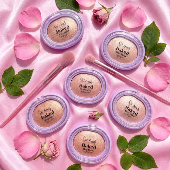 Lovely Baked Stay Shiny – gebackener Highlighter für das Gesicht, 3–4 g