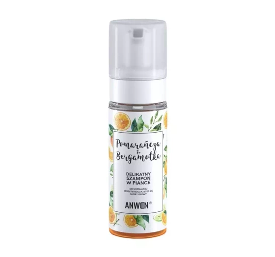 ANWEN ORANGE UND BERGAMOTTE SCHAUMSHAMPOO FÜR NORMALE UND FETTIGE KOPFHAUT 170ML