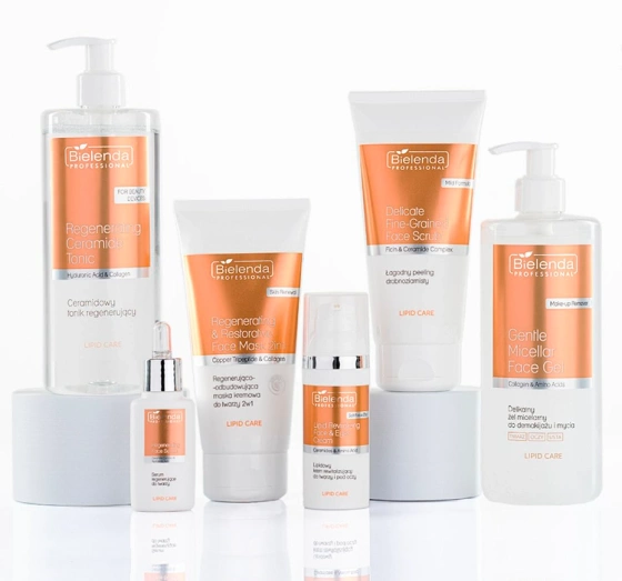 Kliknij na zdjęcie, aby je powiększyć BIELENDA PROFESSIONAL LIPID CARE SANFTES MIZELLENGEL MAKE UP ENTFERNUNG VOM GESICHT, AUGEN UND LIPPEN 500ML