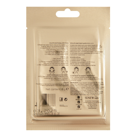SUNEW MED KOLLAGEN-AUGENPADS, 2 STÜCK