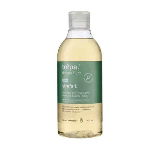 TOŁPA DERMO FACE T ZONE MATTIERENDES MILZELLENWASSER 2IN1 400 ML