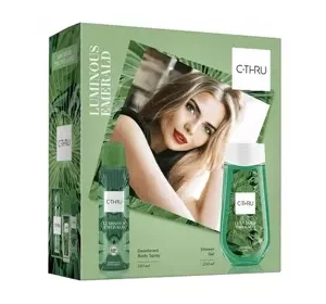 C-Thru Luminous Emerald Deodorant Spray 150 ml + Duschgel 250 ml