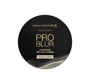 Max Factor Facefinity Pro Blur Loser mattierender Puder 001 Translucent 10,5 g