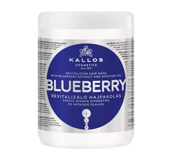 KALLOS KJMN BLUEBERRY HAARMASKE BLAUBEEREN 1000 ML
