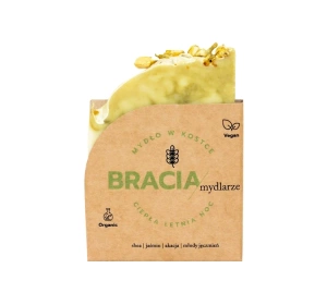 Bracia Mydlarze Jasmin-Seifenstück „Warme Sommernacht“ 120 g