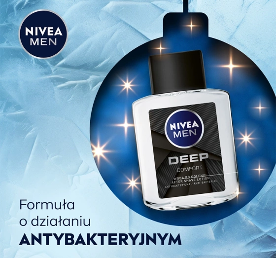 Kliknij na zdjęcie, aby je powiększyć NIVEA MEN Deep Collection After Shave + Creme für Körper und Gesicht + Duschgel + Antitranspirant Roll-on