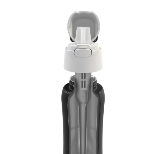 Dafi Solid Steel Cold Thermische Filterflasche mit Aktivkohlefilter 0,5 l Schwarz
