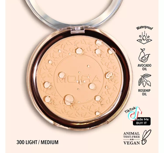 MOIRA SOFT FOCUS WASSERFESTES GESICHTSPUDER 300 LIGHT/MEDIUM 11,5G