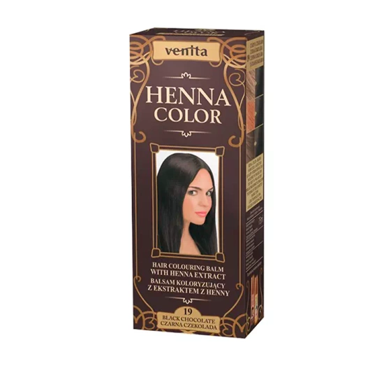 Kliknij na zdjęcie, aby je powiększyć Venita Henna Color Farbpflege mit Henna-Extrakt 19 Schwarze Schokolade 75 ml