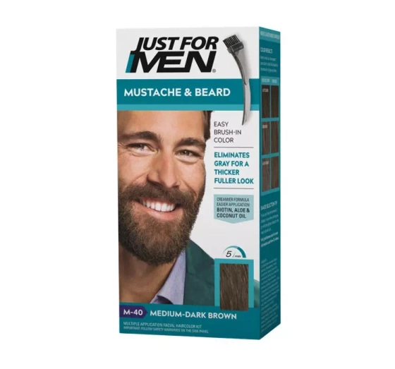 Kliknij na zdjęcie, aby je powiększyć JUST FOR MEN BRUSH IN COLOR GEL M-40 MEDIUM-DARK BROWN