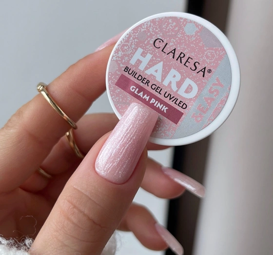 Kliknij na zdjęcie, aby je powiększyć Claresa Hard & Easy Aufbaugel für Nägel Glam Pink 45 g