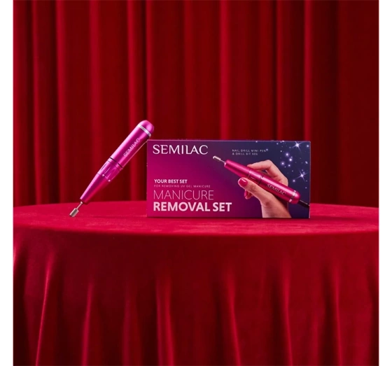 Kliknij na zdjęcie, aby je powiększyć Semilac Manicure Removal Set Mini Pen Fräse + Fräser 001